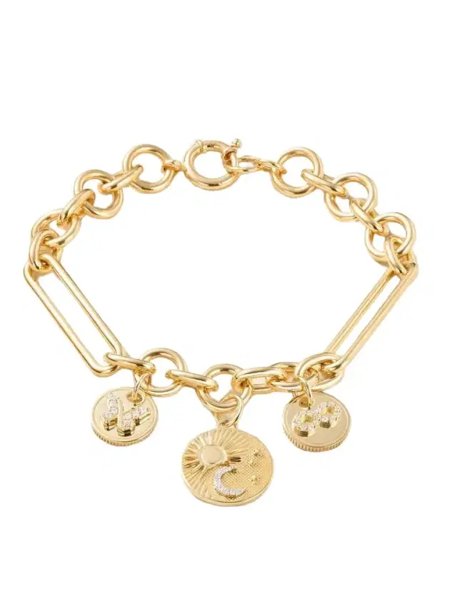 Foundrae Balance, Karma & Reverie 18-karat Gold Diamond Bracelet