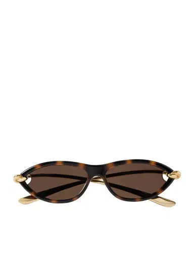 Bottega Veneta Eyewear New Knot Cat-eye Tortoiseshell Acetate And Gold-tone Sunglasses | Thumbnail 1