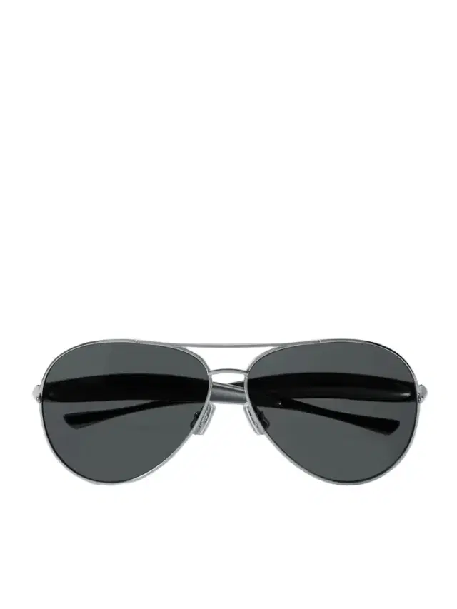 Sardine Aviator-style Silver-tone Sunglasses
