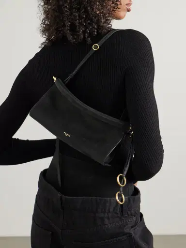 Alaïa Click E/w Small Textured-nubuck Shoulder Bag | Thumbnail 2 Alaïa Click E/w Small Textured-nubuck Shoulder Bag | Thumbnail 2