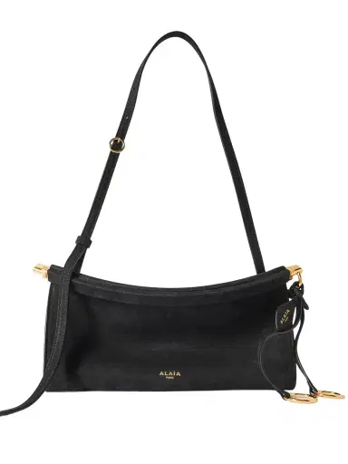 Alaïa Click E/w Small Textured-nubuck Shoulder Bag | Thumbnail 1 Alaïa Click E/w Small Textured-nubuck Shoulder Bag | Thumbnail 1