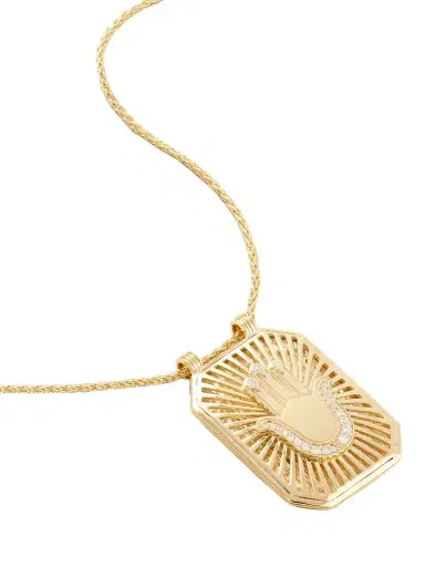 Marie Lichtenberg Hand Scapular 18-karat Gold Diamond Necklace | Thumbnail 1 Marie Lichtenberg Hand Scapular 18-karat Gold Diamond Necklace | Thumbnail 1