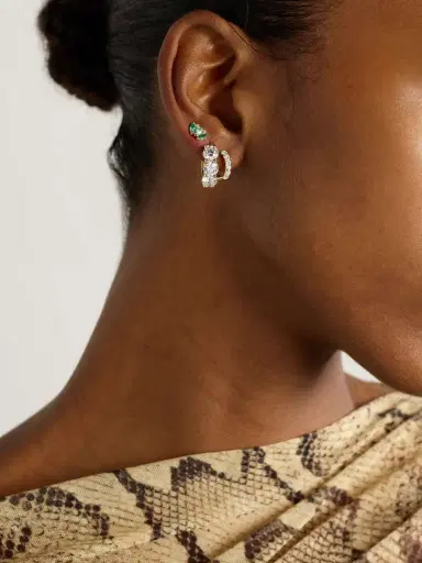 STONE AND STRAND 14-karat Gold Laboratory-grown Diamond Hoop Earrings | Thumbnail 4