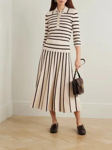 Zimmermann Illuminate Cropped Striped Knitted Sweater | Thumbnail 2