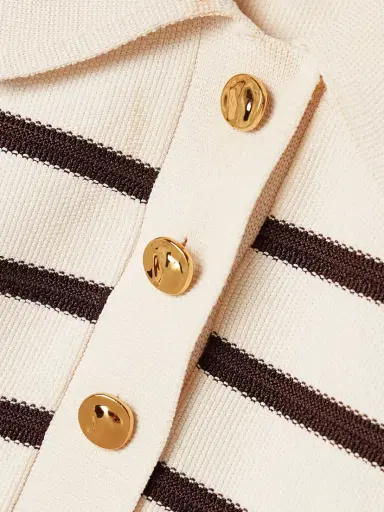 Zimmermann Illuminate Cropped Striped Knitted Sweater | Thumbnail 4