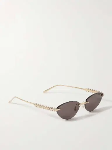 Cartier Eyewear Clash De Cartier Rimless Cat-eye Gold-tone Sunglasses | Thumbnail 3 Cartier Eyewear Clash De Cartier Rimless Cat-eye Gold-tone Sunglasses | Thumbnail 3