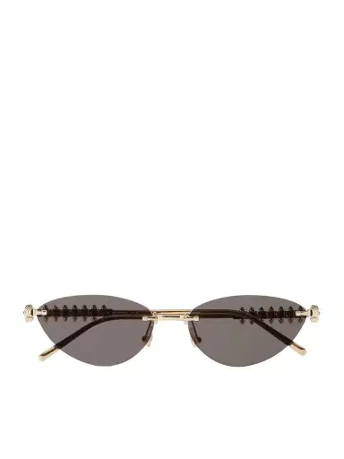 Cartier Eyewear Clash De Cartier Rimless Cat-eye Gold-tone Sunglasses | Thumbnail 1 Cartier Eyewear Clash De Cartier Rimless Cat-eye Gold-tone Sunglasses | Thumbnail 1