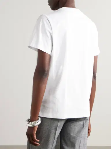 Ganni Printed Organic Cotton-jersey T-shirt | Thumbnail 3