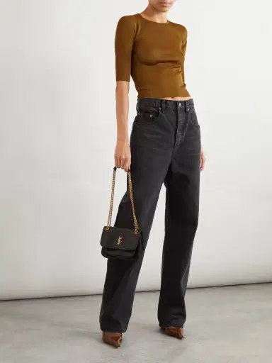 Saint Laurent Embellished Knitted Top | Thumbnail 2 Saint Laurent Embellished Knitted Top | Thumbnail 2