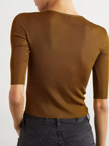 Saint Laurent Embellished Knitted Top | Thumbnail 3 Saint Laurent Embellished Knitted Top | Thumbnail 3