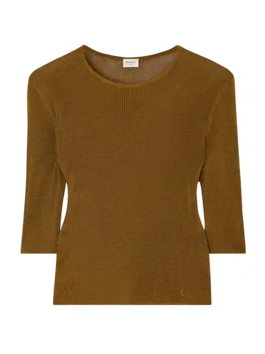 Saint Laurent Embellished Knitted Top | Thumbnail 1 Saint Laurent Embellished Knitted Top | Thumbnail 1