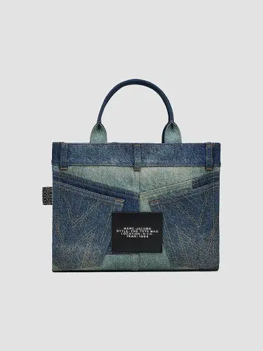 Marc Jacobs Women's The Deconstructed Denim Medium Tote Bag | Thumbnail 3