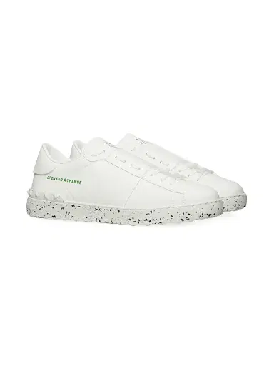 Valentino Garavani Men's Open For A Change Sneakers In Bio-Based Material - White | Thumbnail 2