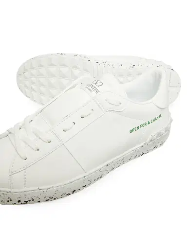 Valentino Garavani Men's Open For A Change Sneakers In Bio-Based Material - White | Thumbnail 5