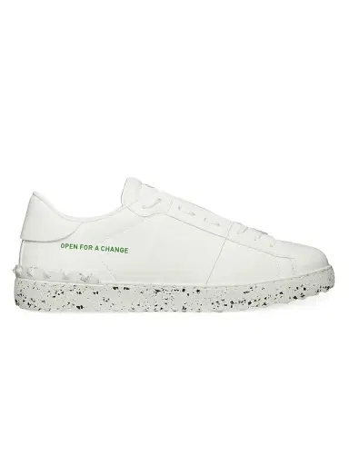 Valentino Garavani Men's Open For A Change Sneakers In Bio-Based Material - White | Thumbnail 1