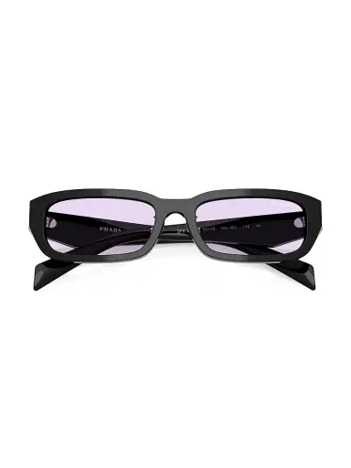 Prada Women's 55MM Rectangular Sunglasses | Thumbnail 5