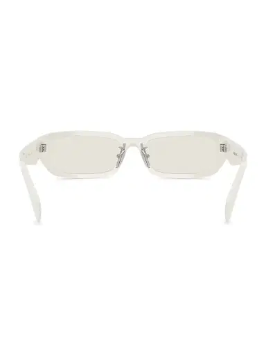 Prada Women's 53MM Rectangular Sunglasses - White Metallic | Thumbnail 4 Prada Women's 53MM Rectangular Sunglasses - White Metallic | Thumbnail 4