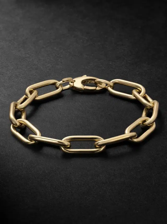 Windsor 14-Karat Gold Chain Bracelet - Men