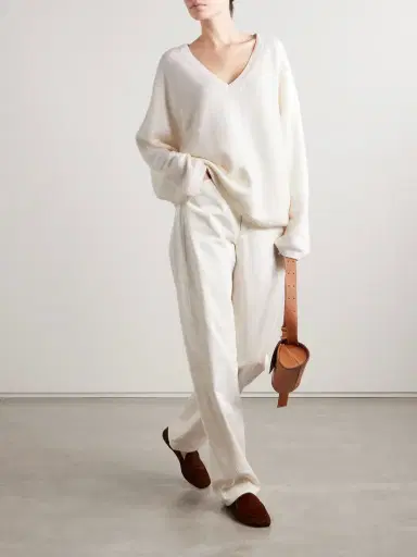 Allude Oversized Cotton And Cashmere-blend Sweater | Thumbnail 2