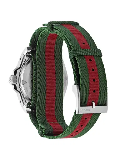 Gucci Men's Dive Stainless Steel & Canvas Strap Watch/40MM - Black Green Red | Thumbnail 4 Gucci Men's Dive Stainless Steel & Canvas Strap Watch/40MM - Black Green Red | Thumbnail 4