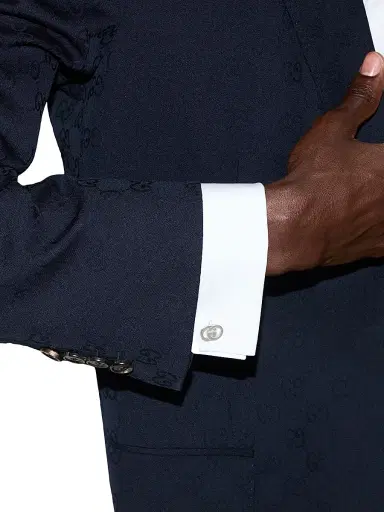 Gucci Men's Interlocking G Sterling Silver Cufflinks - Silver | Thumbnail 2