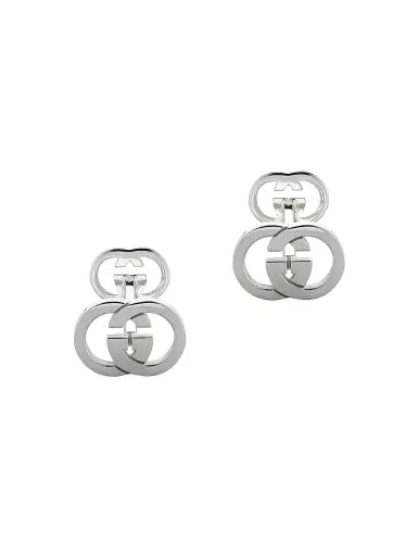 Gucci Men's Interlocking G Sterling Silver Cufflinks - Silver | Thumbnail 1
