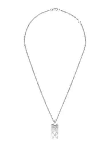 Gucci Men's  Signature Sterling Silver Pendant Necklace - Silver | Thumbnail 1