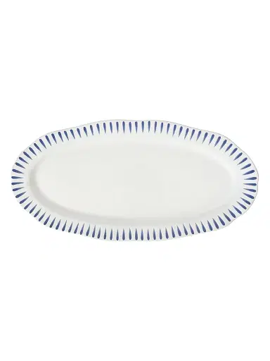 Juliska Sitio Stripe Hostess Tray - Blue | Thumbnail 1