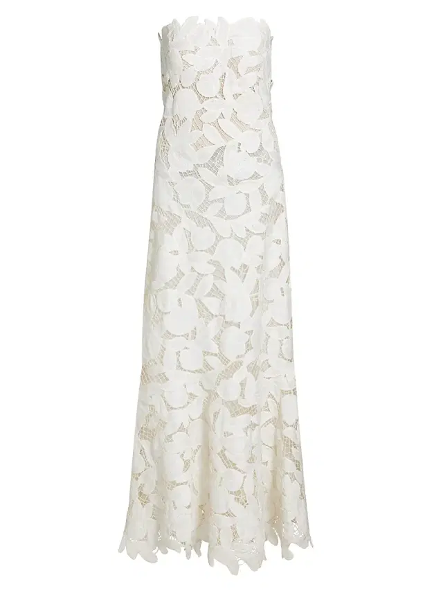 Women's Valletta Bustier Midi-Dress - White Multi