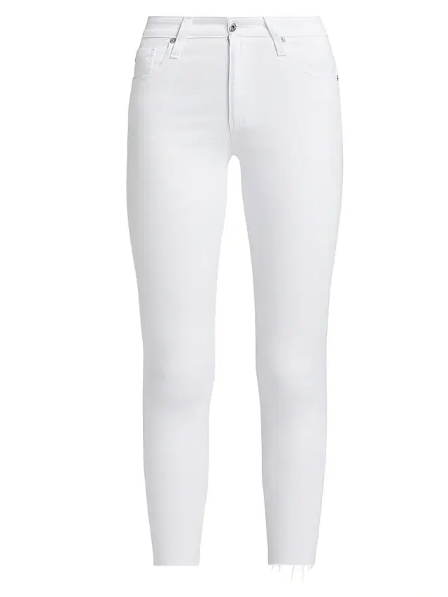 Women's Farrah Mid-Rise Skinny Ankle Jeans - White