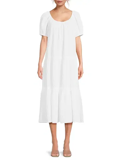 Lilly Pulitzer Women's Zemimi Crinkled Cover-Up Midi-Dress - Resort White - Size XL | Thumbnail 3 Lilly Pulitzer Women's Zemimi Crinkled Cover-Up Midi-Dress - Resort White - Size XL | Thumbnail 3