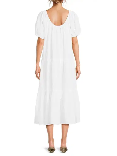 Lilly Pulitzer Women's Zemimi Crinkled Cover-Up Midi-Dress - Resort White - Size XL | Thumbnail 5 Lilly Pulitzer Women's Zemimi Crinkled Cover-Up Midi-Dress - Resort White - Size XL | Thumbnail 5
