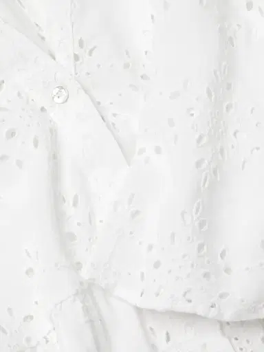 Lilly Pulitzer Women's Brailey Eyelet Cover-Up Shirt - Resort White Hideaway Rayon - Size XL | Thumbnail 6 Lilly Pulitzer Women's Brailey Eyelet Cover-Up Shirt - Resort White Hideaway Rayon - Size XL | Thumbnail 6