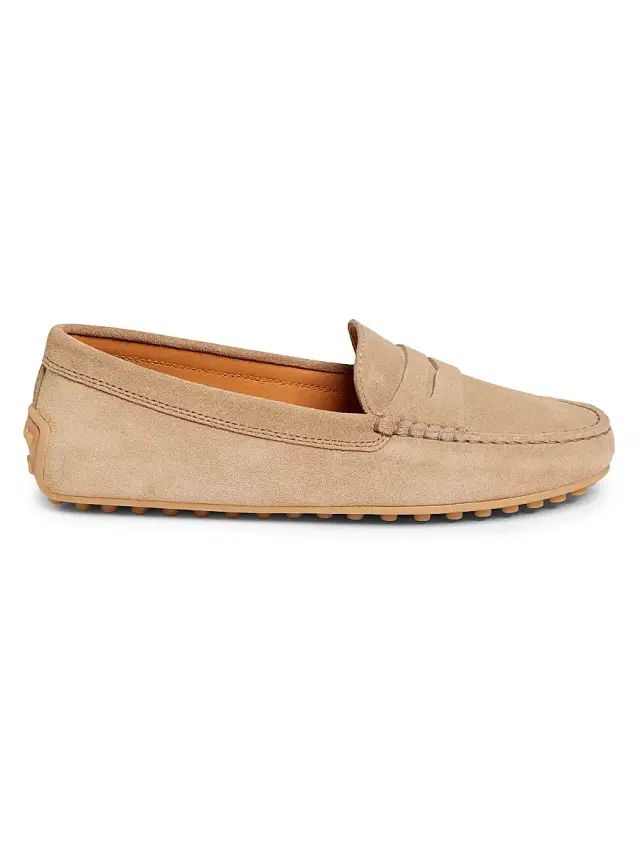 Women's City Suede Driving Shoes - Tabacco Chiaro