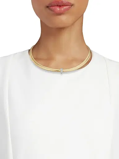 Foundrae Women's 18K Yellow Gold & 0.27 TCW Diamond Bail - White Gold | Thumbnail 2
