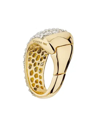 Foundrae Women's 18K Yellow Gold & 0.27 TCW Diamond Bail - White Gold | Thumbnail 3
