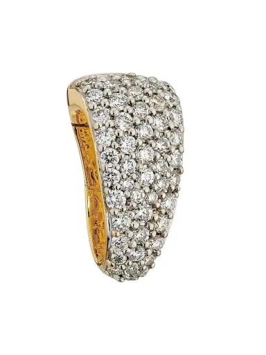 Foundrae Women's 18K Yellow Gold & 0.27 TCW Diamond Bail - White Gold | Thumbnail 1