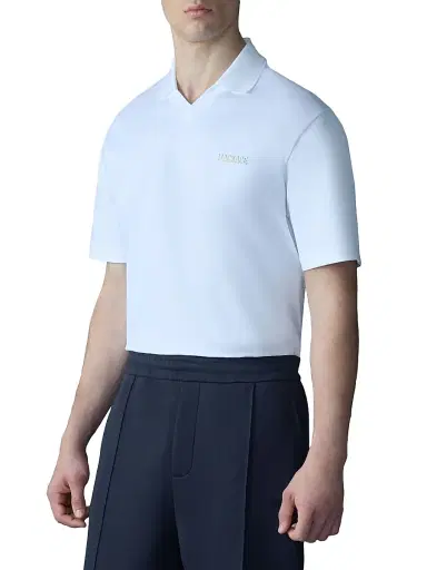 Mackage Men's Marco Cotton Polo Shirt - White - Size XXL | Thumbnail 3