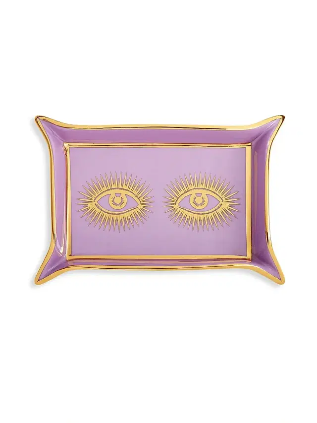 Jonathan Adler Eyes Valet Tray - Purple