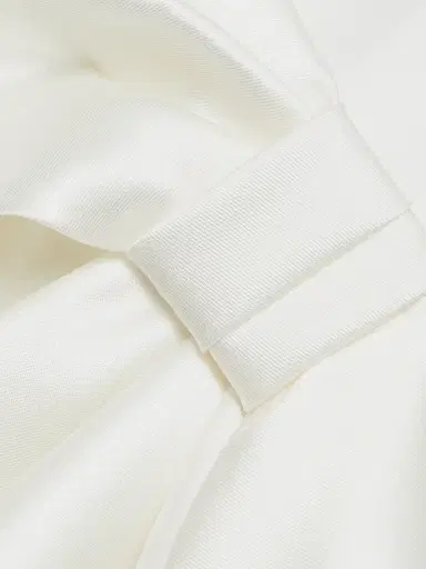 Amsale Women's One-Shoulder Bow Back Satin Dress - Ivory - Size 14 | Thumbnail 7 Amsale Women's One-Shoulder Bow Back Satin Dress - Ivory - Size 14 | Thumbnail 7
