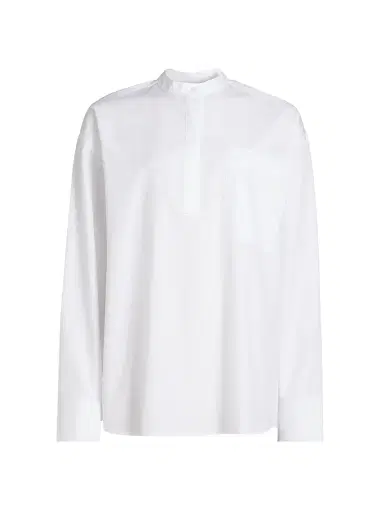 Loulou de Saison Women's Pavi Cotton Shirt - White | Thumbnail 1