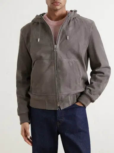 MR P. Suede Hoodie - Men | Thumbnail 3