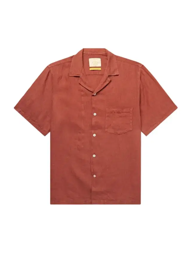 Camp-Collar Linen Shirt - Men