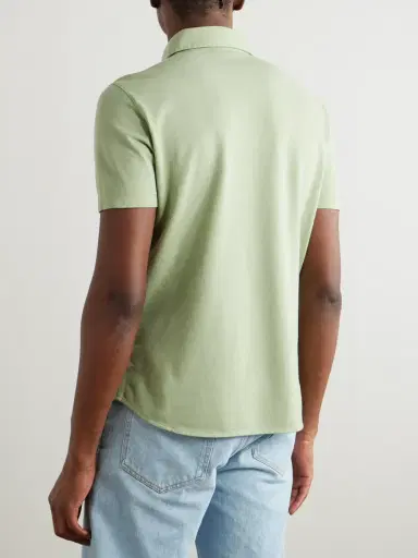 Loro Piana Cotton-Piqué Polo Shirt - Men | Thumbnail 3
