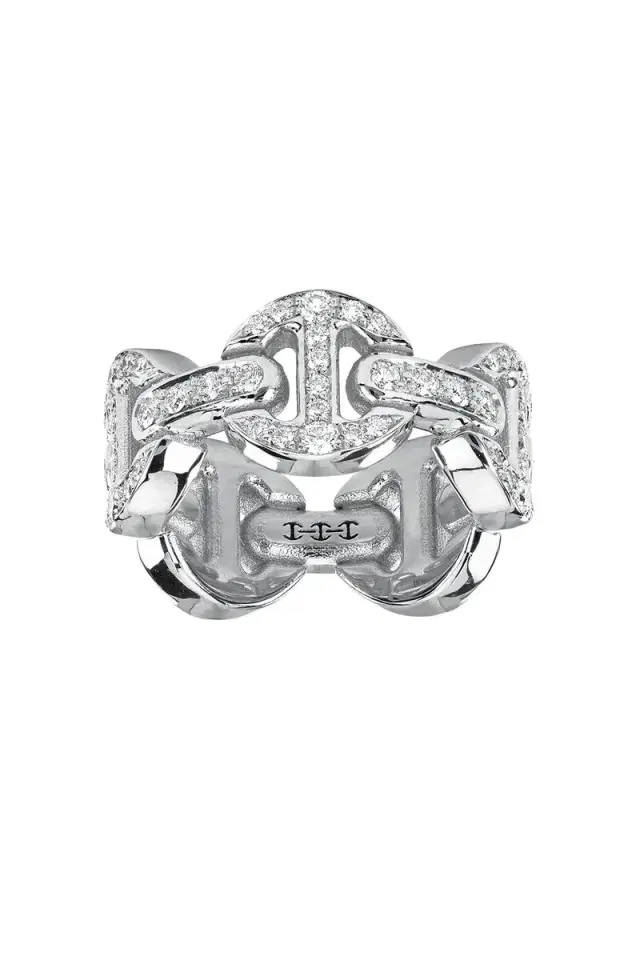 Hoorsenbuhs Classic Tri-Link Antiquated Ring