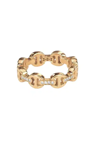 Hoorsenbuhs Dame Tri-Link Diamond Bridge Ring | Thumbnail 1 Hoorsenbuhs Dame Tri-Link Diamond Bridge Ring | Thumbnail 1