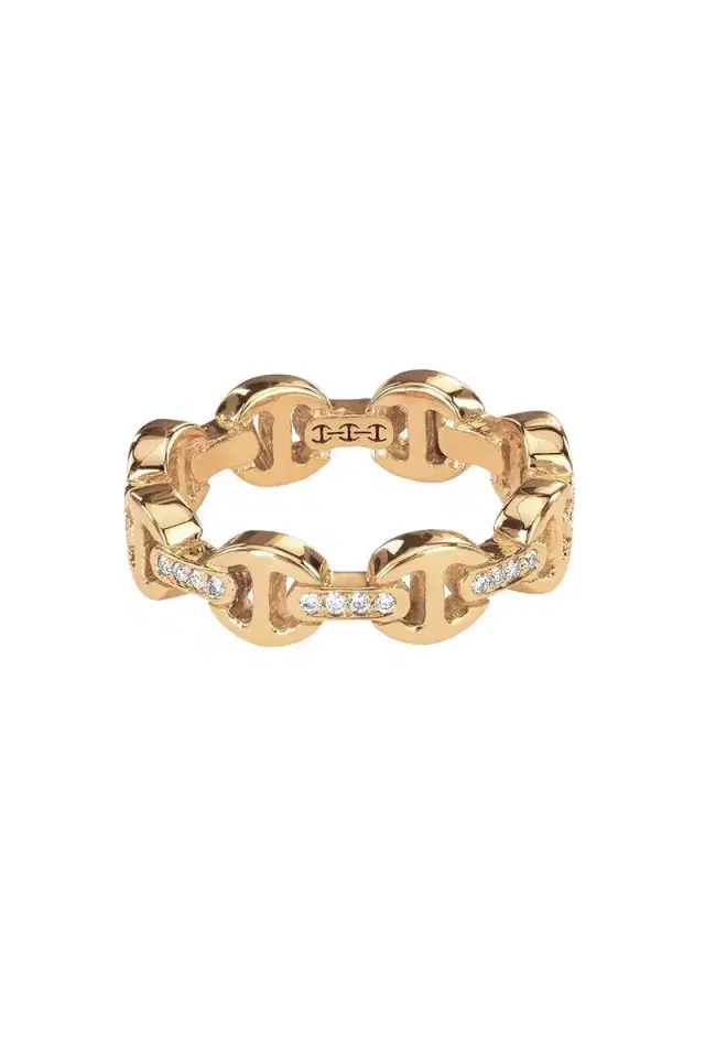 Hoorsenbuhs Dame Tri-Link Diamond Bridge Ring