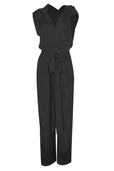 Victoria Beckham Draped Pleated Jumpsuit | Thumbnail 1