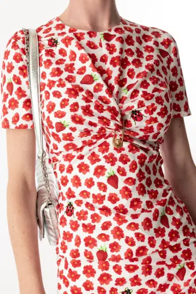 Versace Safety Pin Gathered Top | Thumbnail 3