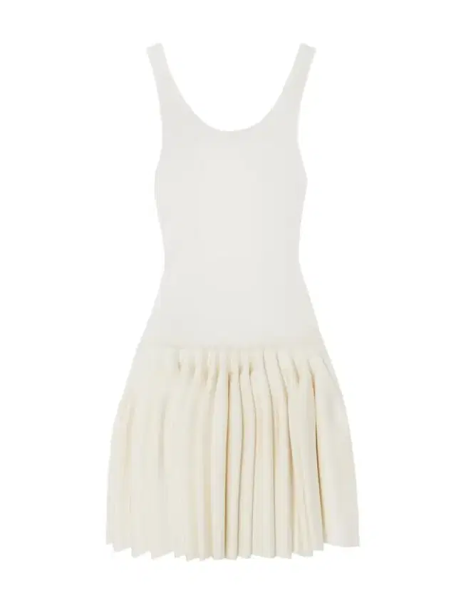 Pleated Jersey And Stretch-knit Mini Dress